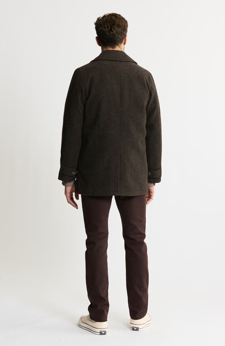 JACHS Herringbone Coat, Alternate, color, Brown