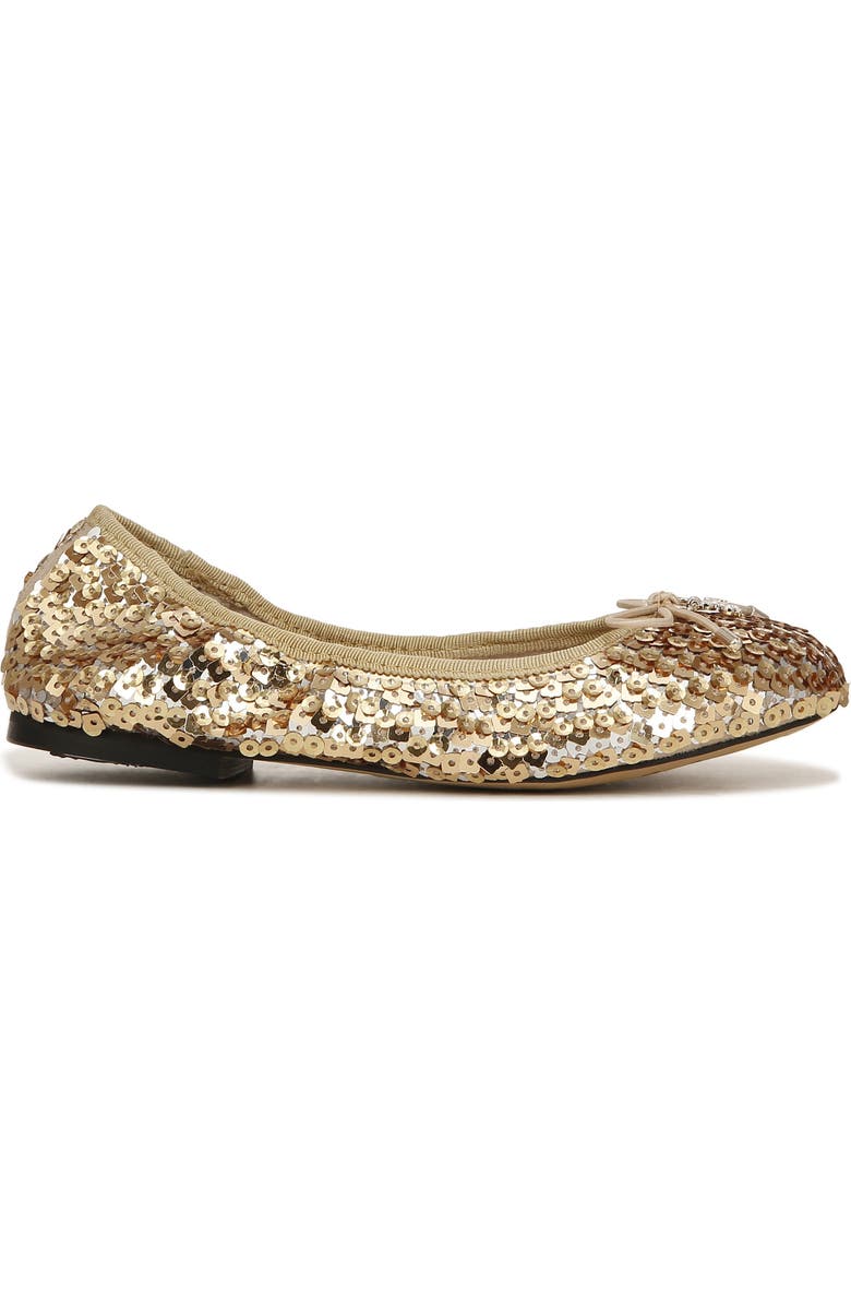 Sam Edelman Felicia Ballet Flat, Alternate, color, Gold Muilti