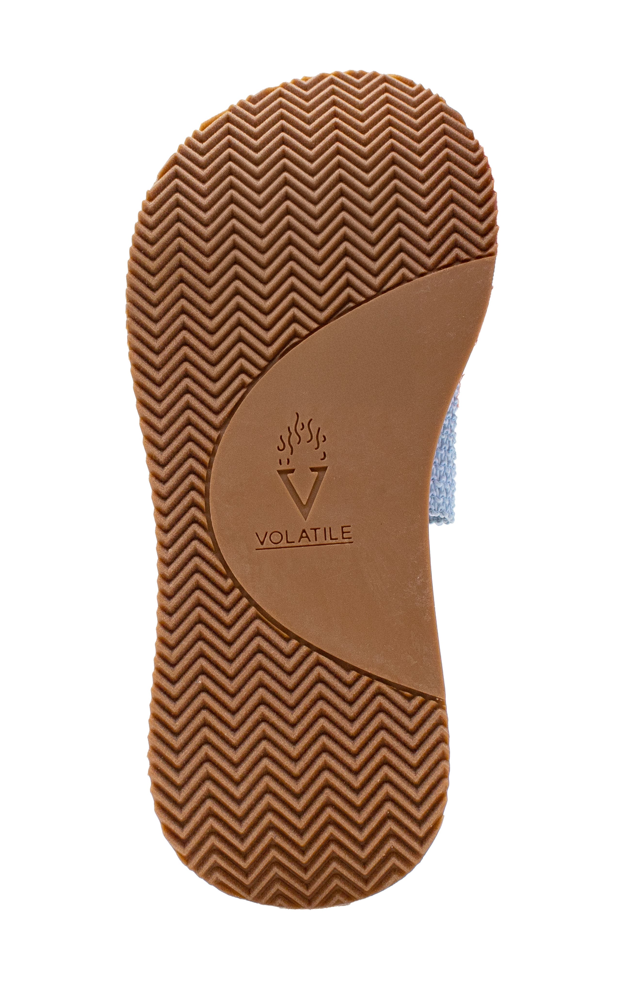 Volatile Portobello Platform Wedge Sandal, Alternate, color, Blue Raffia