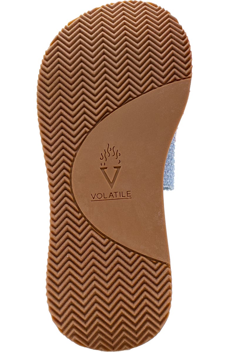 Volatile Portobello Platform Wedge Sandal, Alternate, color, Blue Raffia