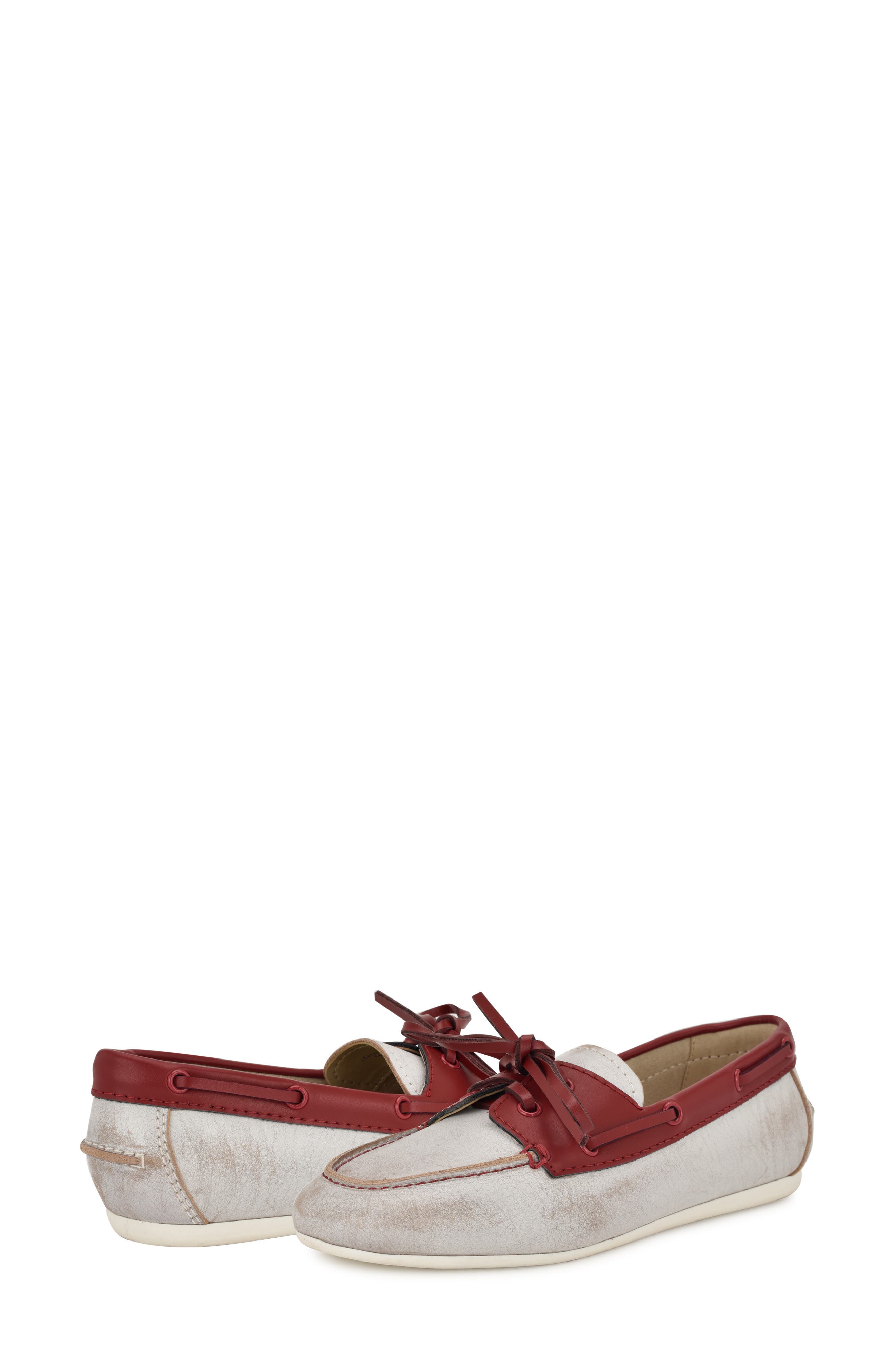 Yacht Boat Shoe, Alternate, color, WHITE/ BROWN