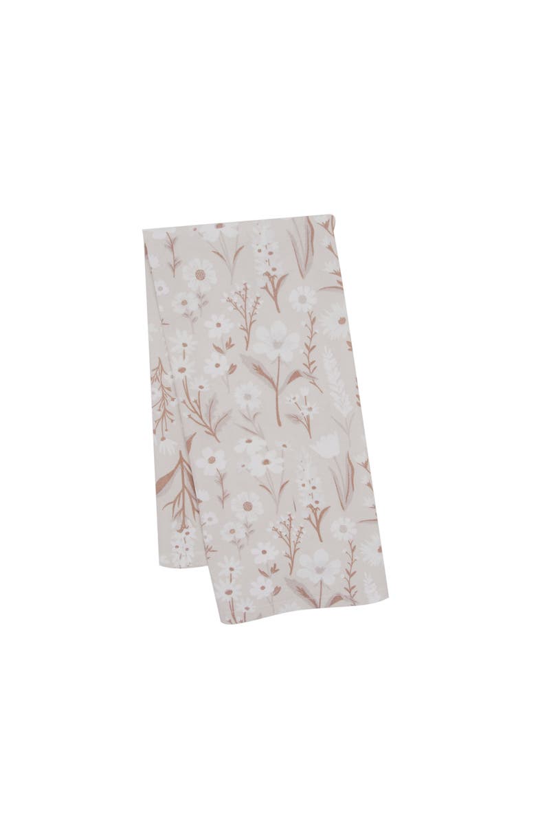 C&F Home Natural Botanical 100% Cotton Graphic Print Handtowel, Main, color, Beige