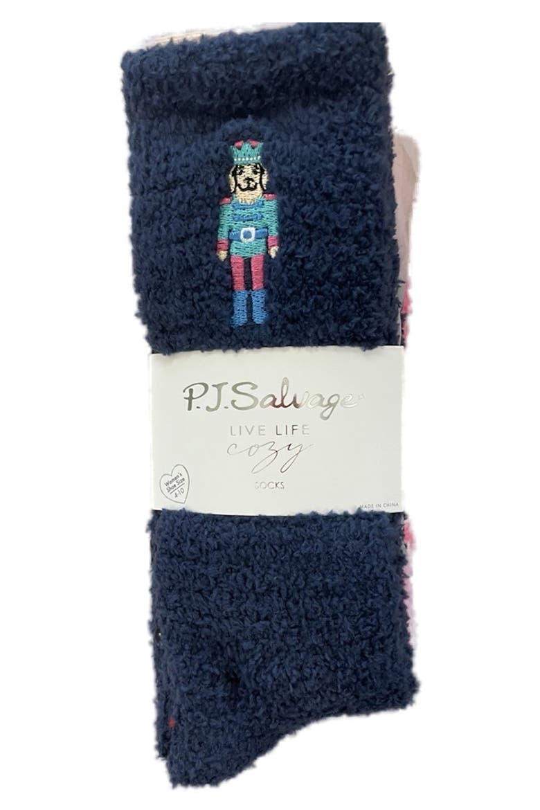 2-Pack Cozy Crew Socks, Alternate, color, NAVY