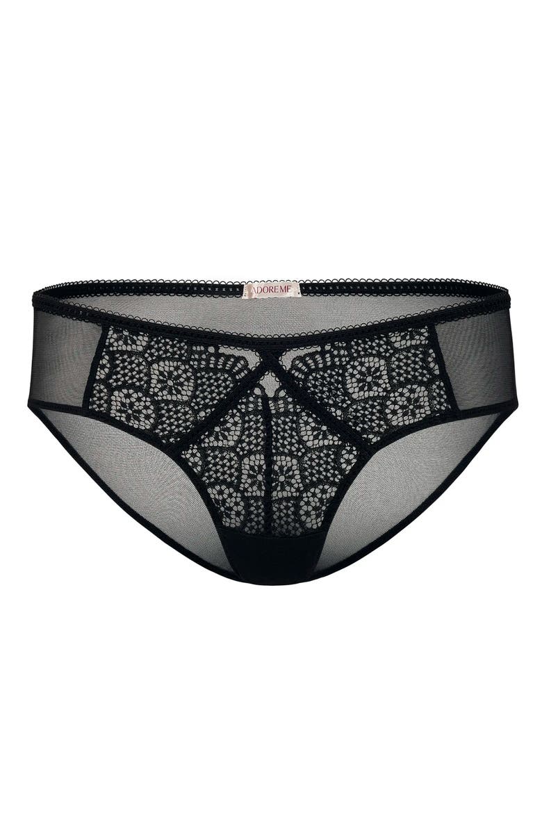 Giudi Cheeky Panties, Alternate, color, Black