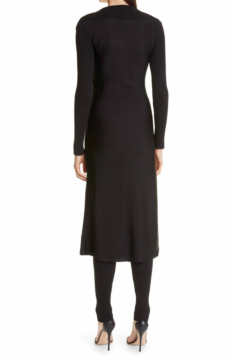 St. John Collection Long Sleeve Knit Shirtdress, Alternate, color, 