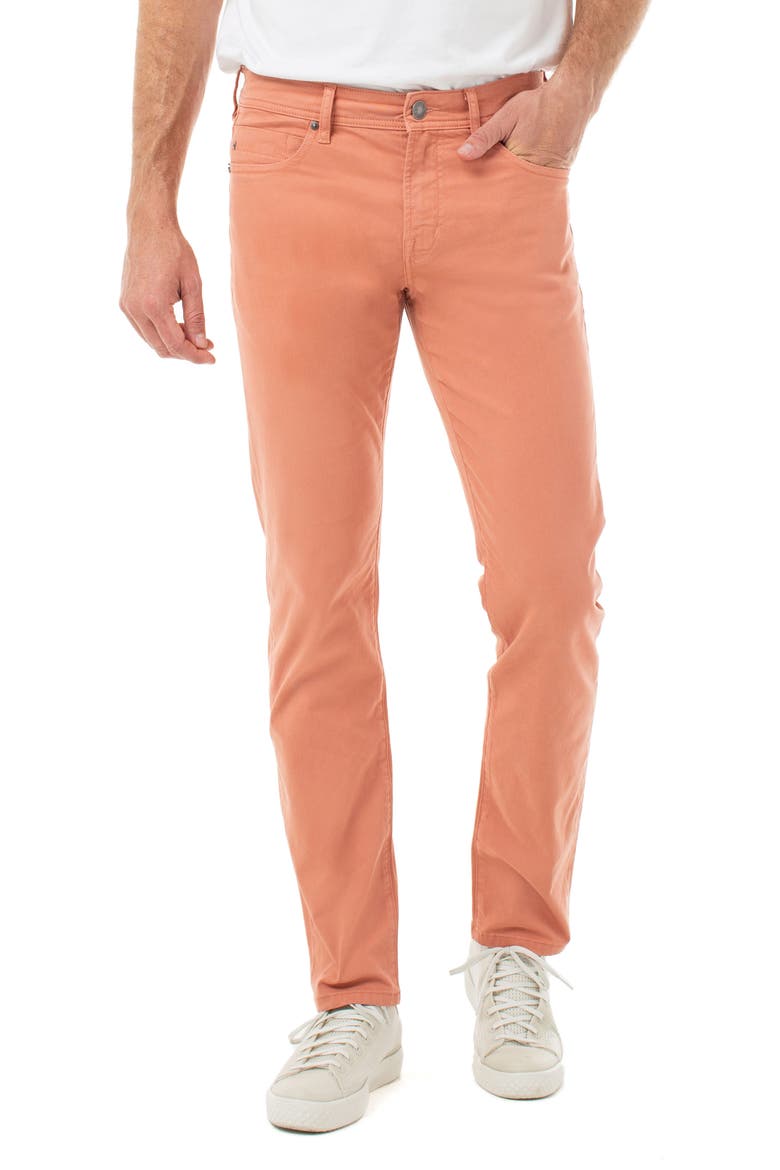 Kingston Modern Straight Leg Twill Pants, Main, color, INFERNO