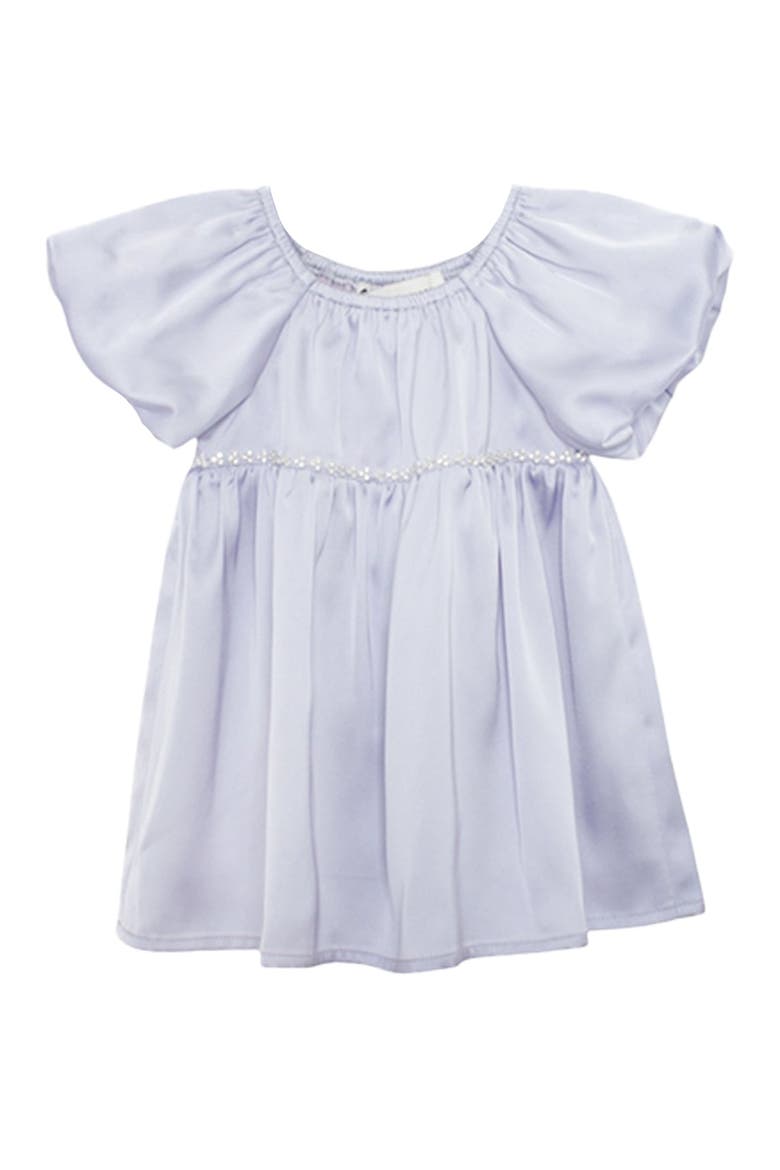 Diamond Dazzle Puff Sleeve Purple Dress, Main, color, Purple