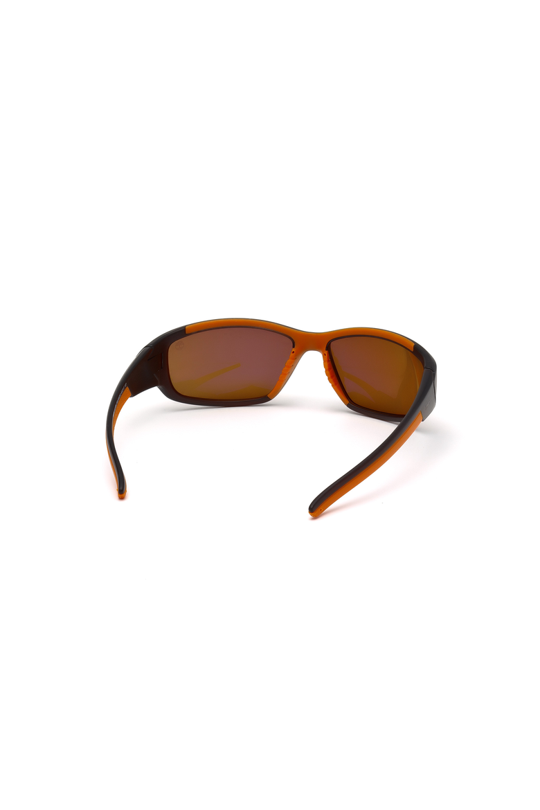 Wide Wraparound Sport Polarized Sunglasses, Alternate, color, Matte Dark Brown / Brown