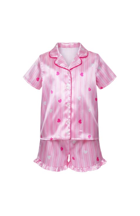 Mommy Valentine's Day Silky Heart Pajama Set (Adult)
