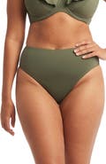 Sea Level Retro High Waist Bikini Bottoms
