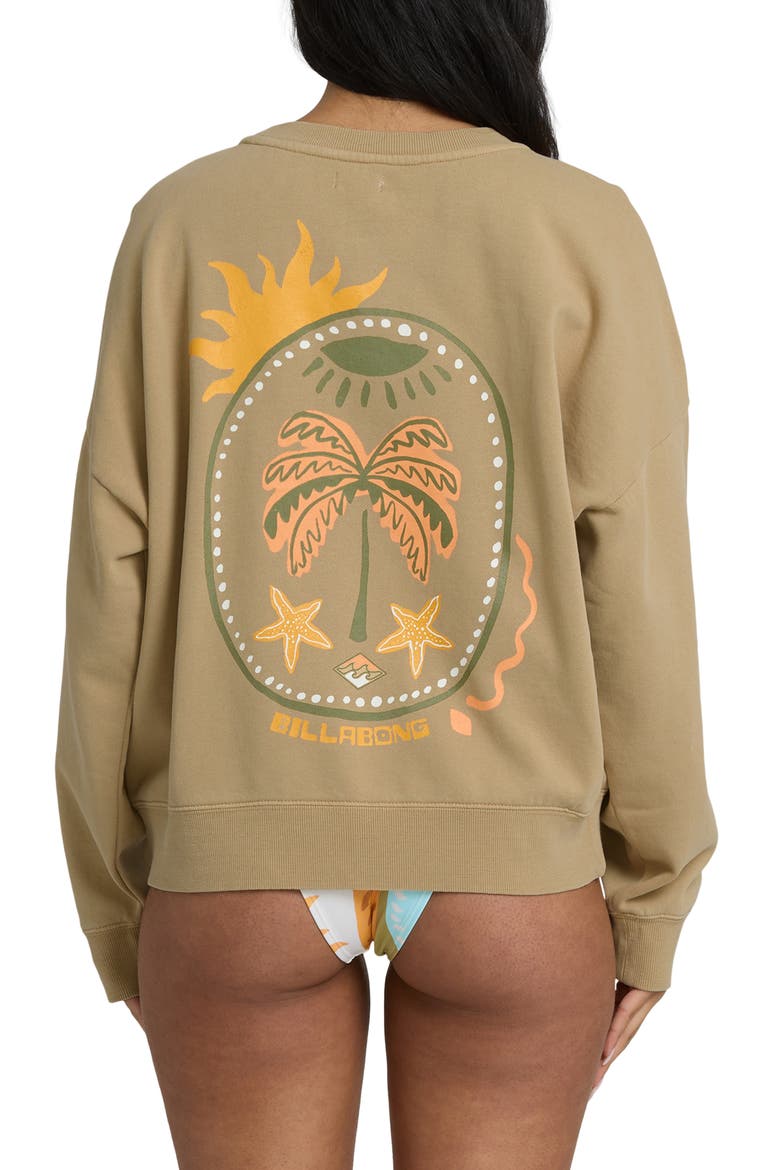 Echo Crewneck Sweatshirt, Alternate, color, STONE