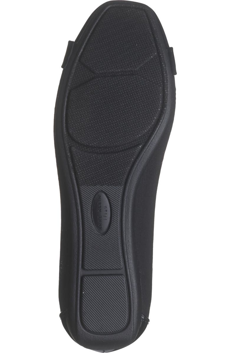 Anne Klein Ursula Ballet Flat, Alternate, color, Black Matte Stretch