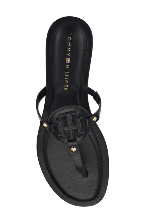 Tommy Hilfiger Litzy Flip Flop In Black