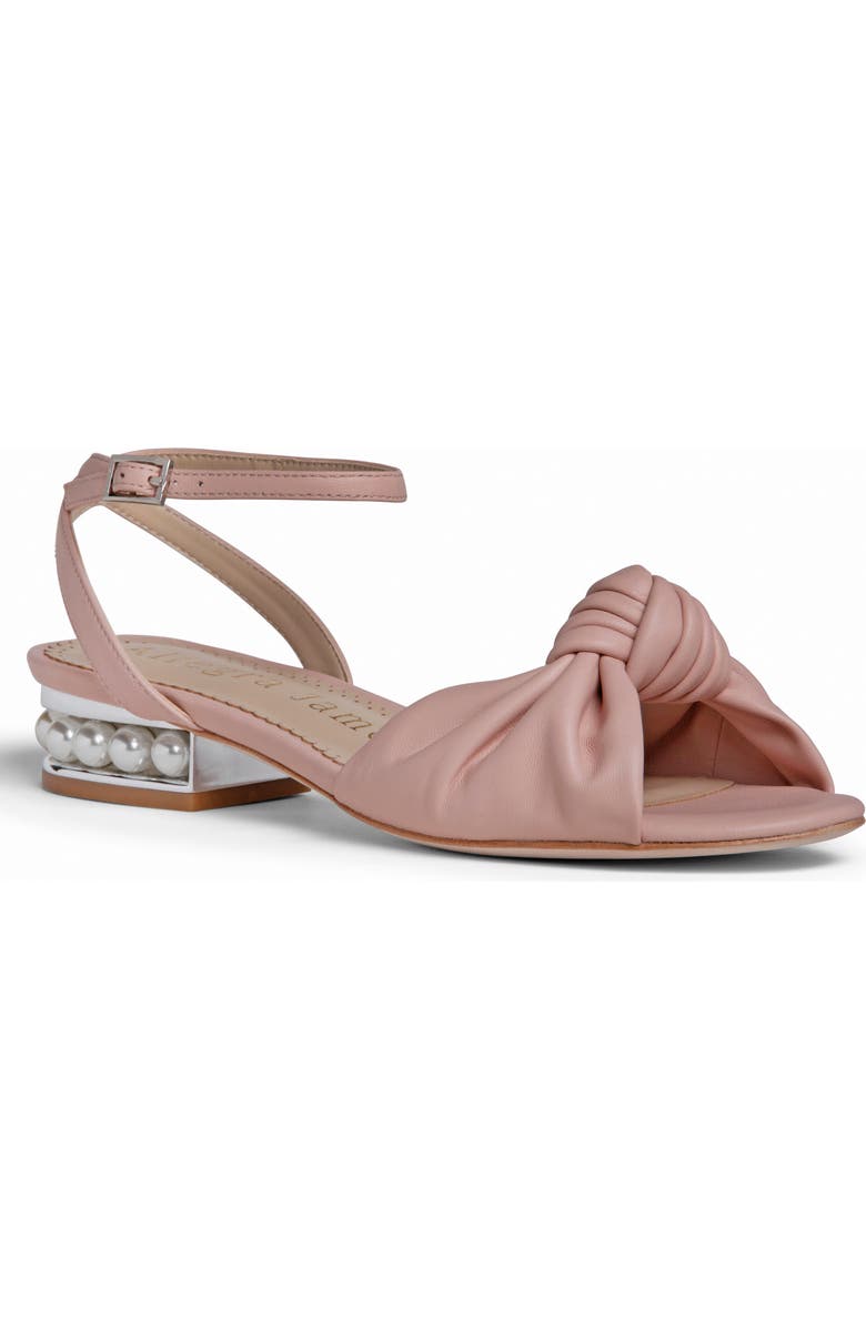 Allegra James Mina Leather Knot Sandal, Alternate, color,