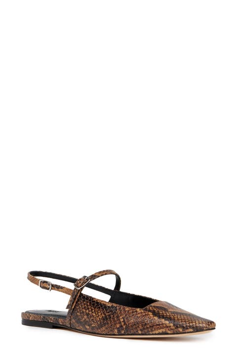 Whitley Slingback Mary Jane Flat (Women)