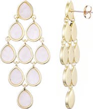 Adornia Mother of Pearl Chandelier Drop Earrings