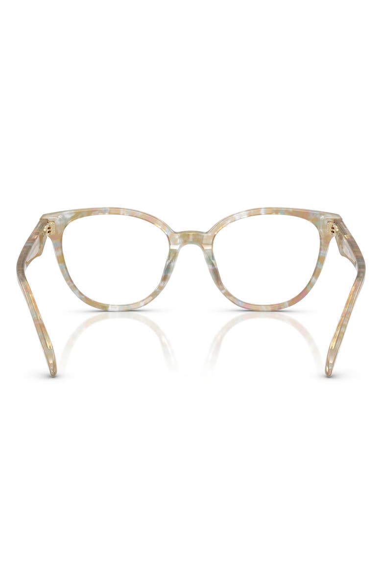 COACH 51mm Round Optical Glasses, Alternate, color, Brown Gradient