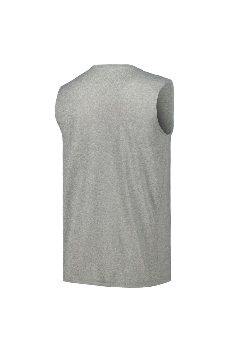 Nike Men's Nike Heather Gray Tulane Green Wave Legend Performance Sleeveless T-Shirt, Alternate, color, 
