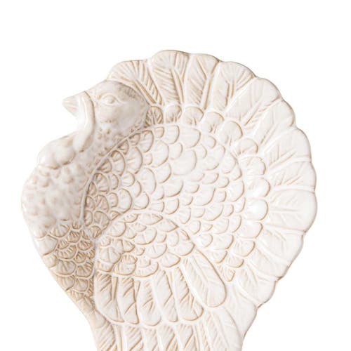 C & F Home C&f Home White Turkey Stoneware Thanksgiving Kitchen Spoon Rest 9" In White