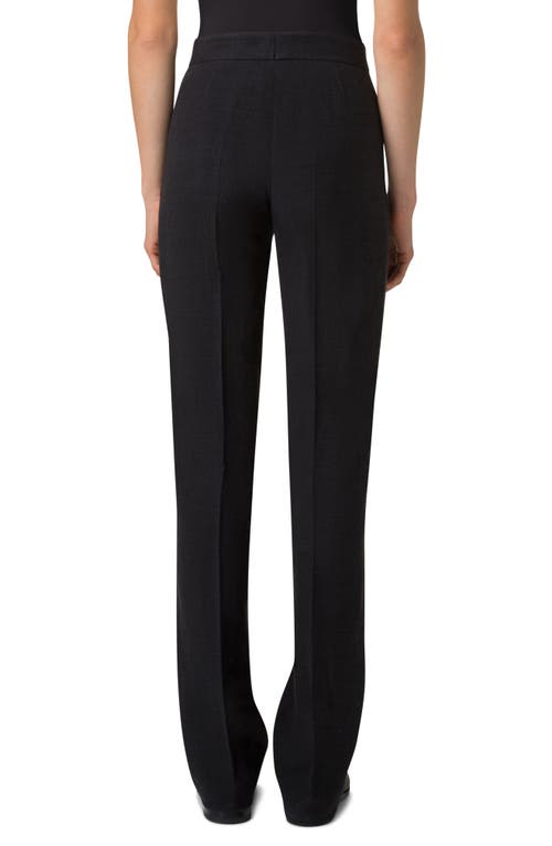 Shop Akris Carl Linen & Wool Blend Pants In Black