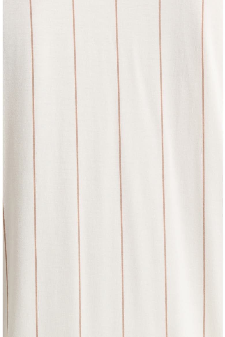 Moonlight Eco Crop Pajamas, Alternate, color, IVORY- TAN CALM PINSTRIPE