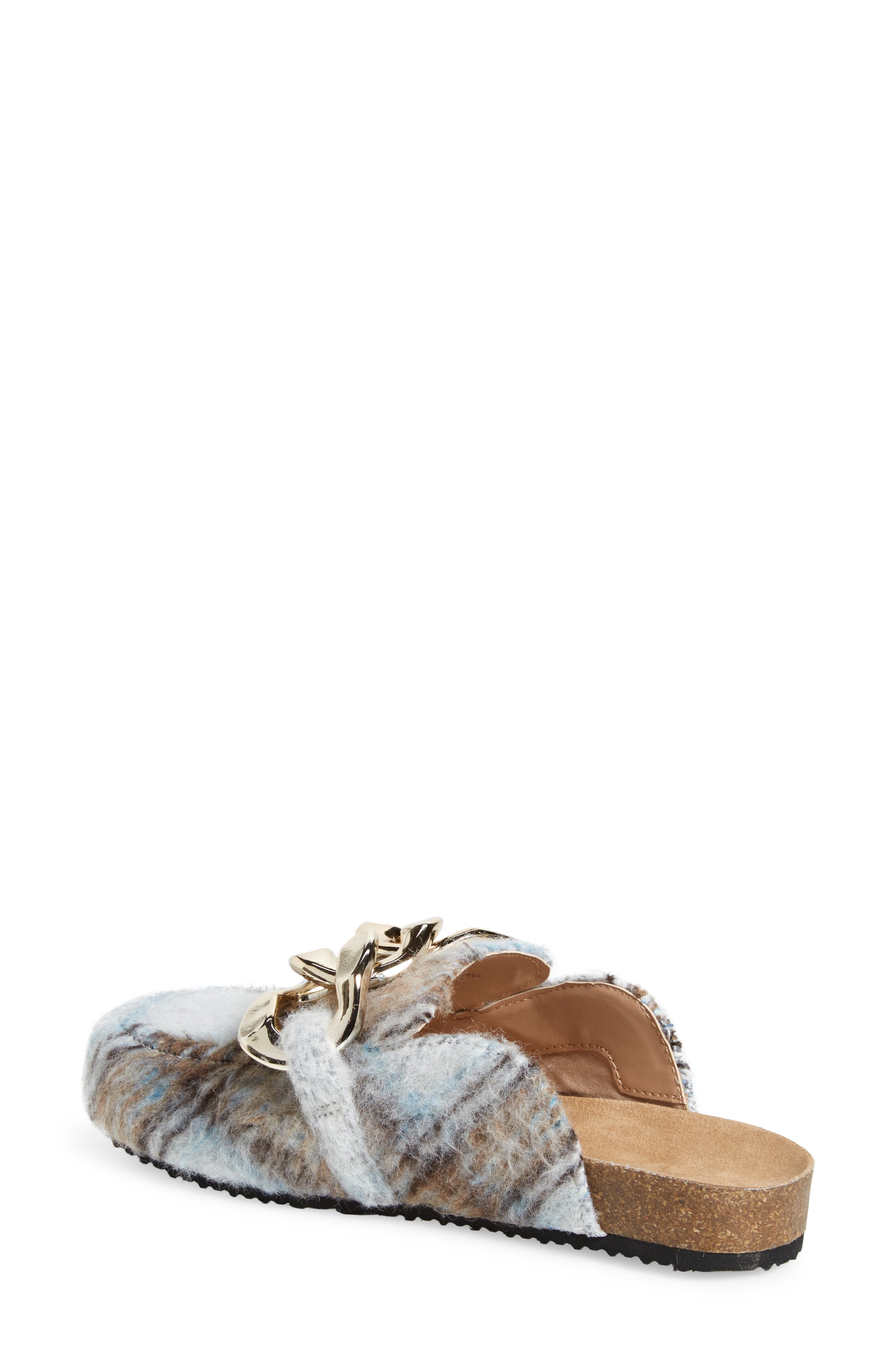 Study Mule, Alternate, color, WHITE MULTI FAUX FUR