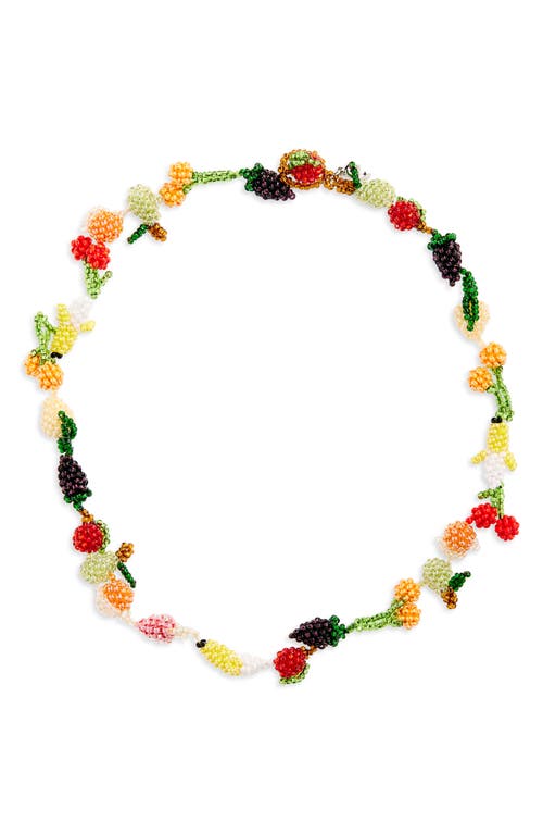 Pura Utz Fruit Salad Galore Necklace In Multi