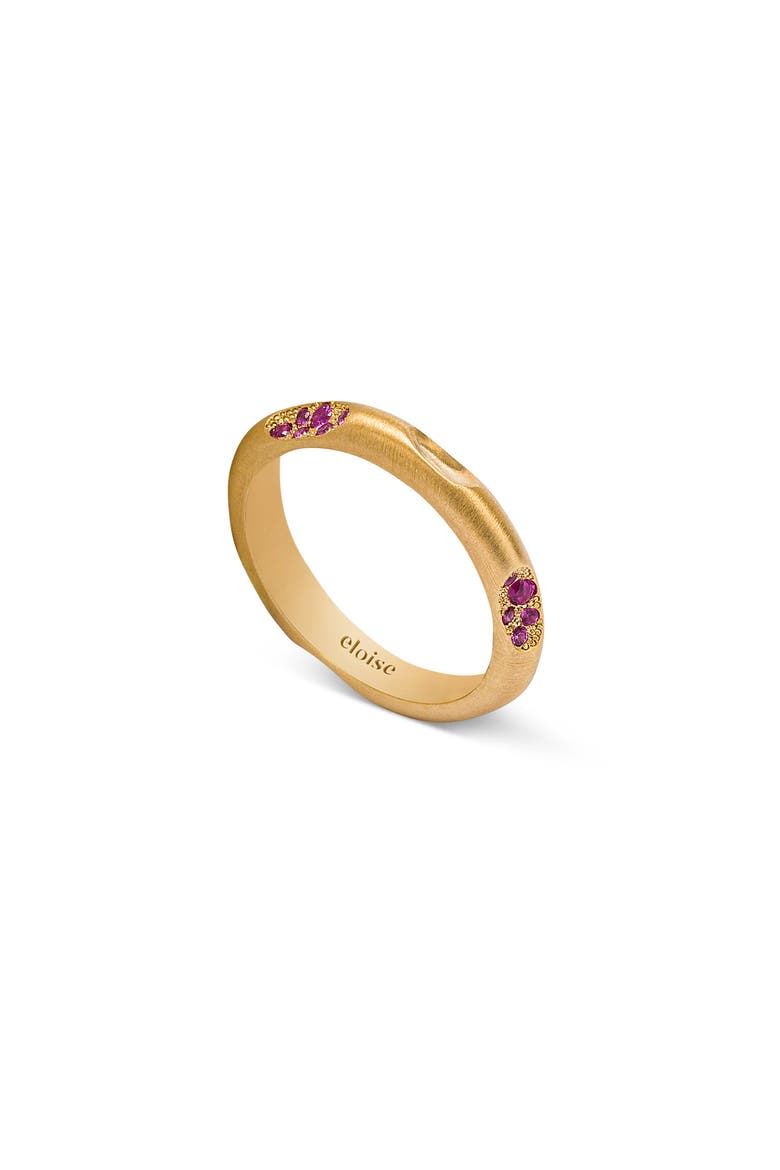 Mirage Ring  with Natural Gemstones. Handmade in Italy, Main, color, Pink Sapphires