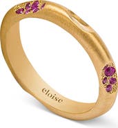 Eloise Jewelry Mirage Ring with Natural Gemstones. Handmade in Italy
