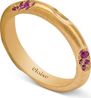 Eloise Jewelry Mirage Ring with Natural Gemstones. Handmade in Italy