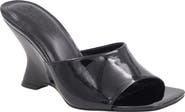 André Assous x Bre Tiesi Breana Patent Leather Wedge Mule