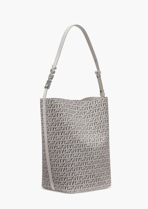 Dkny Avril Bucket Bag In White