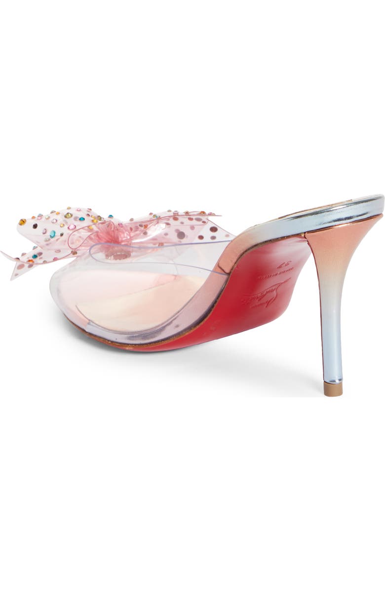 Christian Louboutin Crystal Embellished Pointed Toe Slide Sandal, Alternate, color,