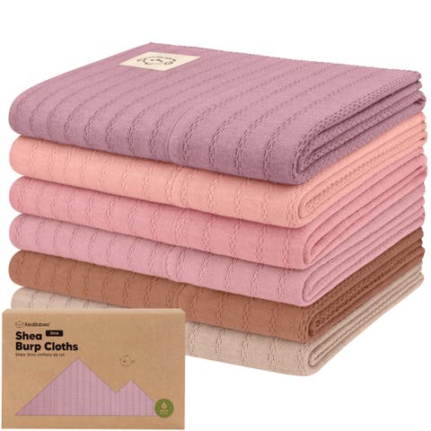 6-Pack Shea (Stria) Burp Cloths