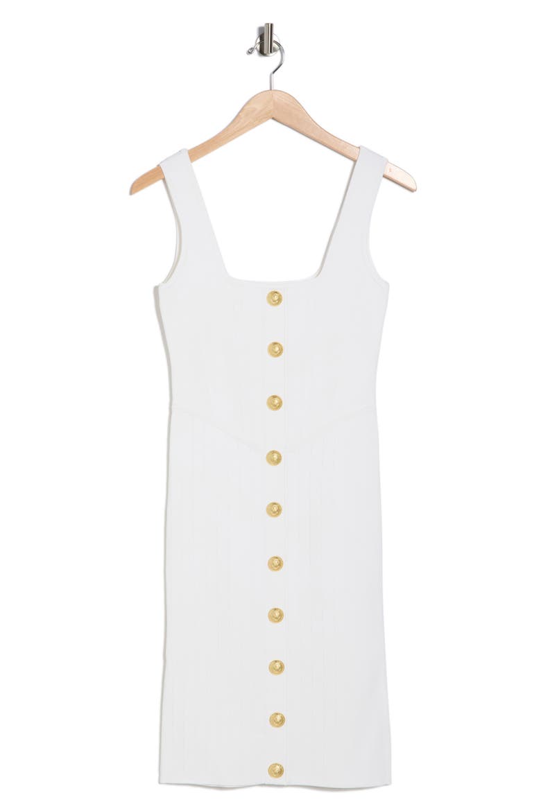 Soleil Button Knit Dress, Alternate, color, IVORY/ GOLD