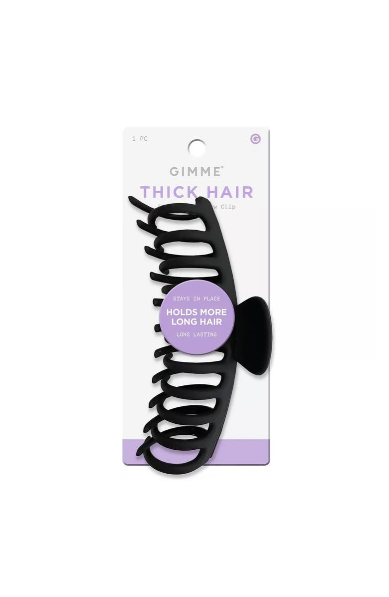 Gimme Beauty XL Barrel Claw Clip for Thick Hair, Main, color, Black