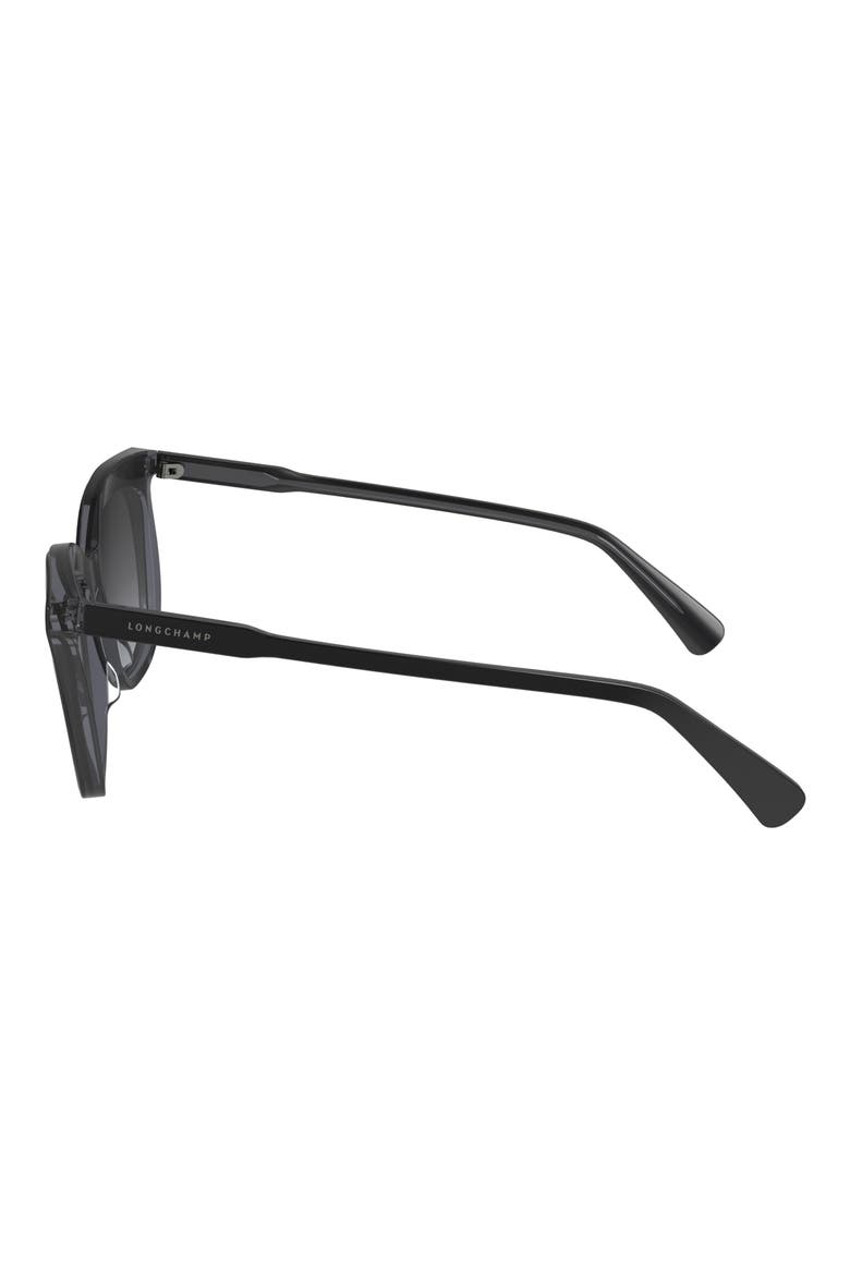 53mm Gradient Cat Eye Sunglasses, Alternate, color, BLACK/GREY