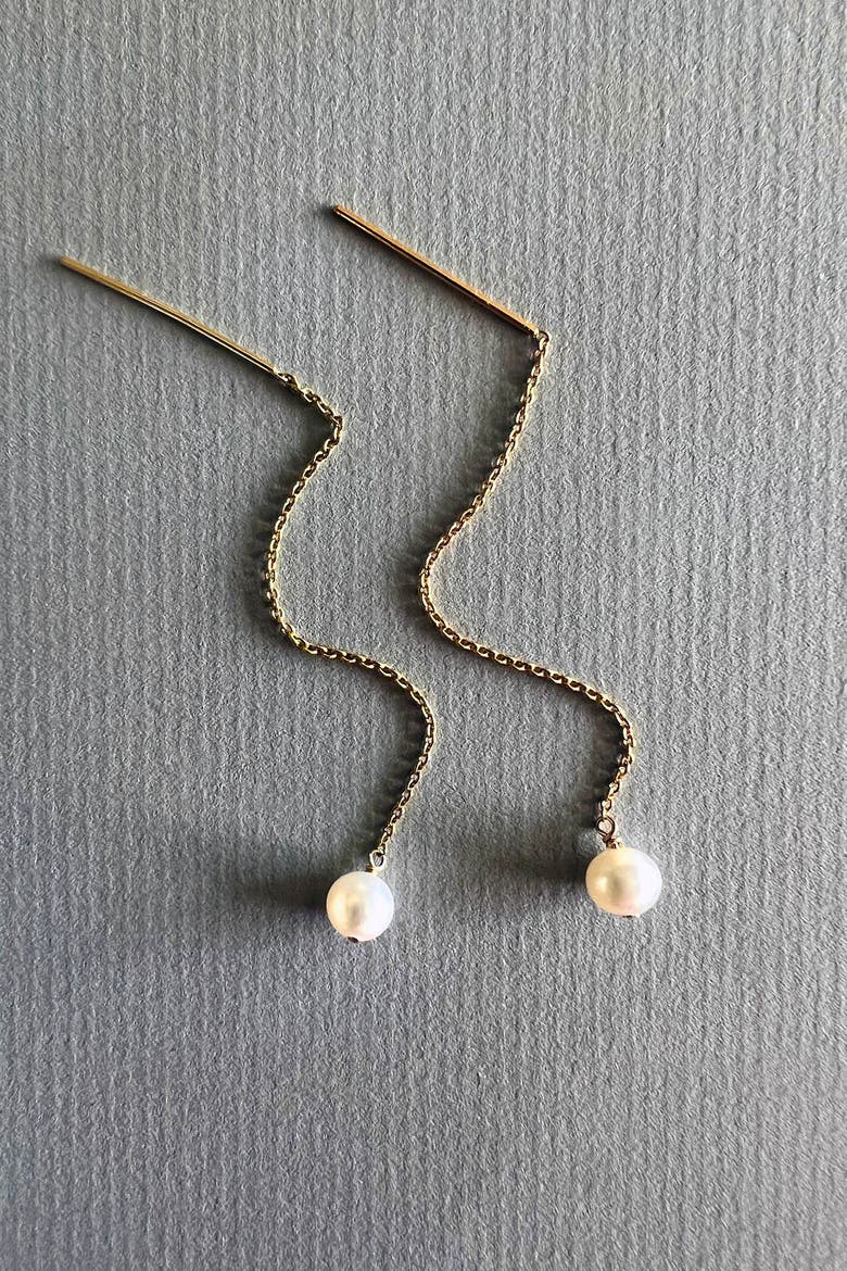 Paloma Pearl Threaders, Alternate, color, Gold