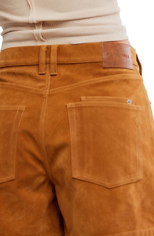 Free People Tippi Faux Suede Shorts In Brown