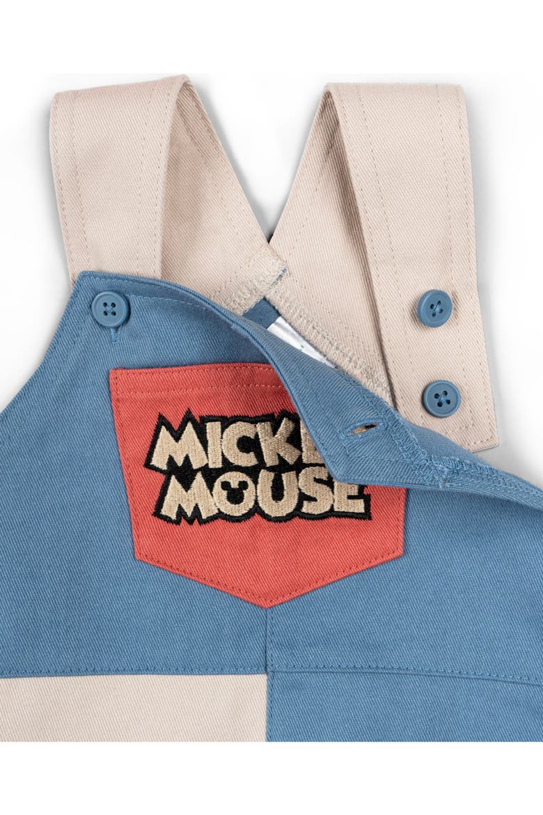 Mickey Mouse 2-Piece T-Shirt and Shortall Set, Alternate, color, Red Blue Mickey Mouse
