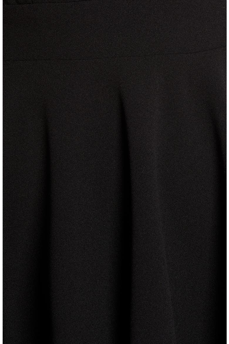Lace Back Crepe Romper, Alternate, color, BLACK
