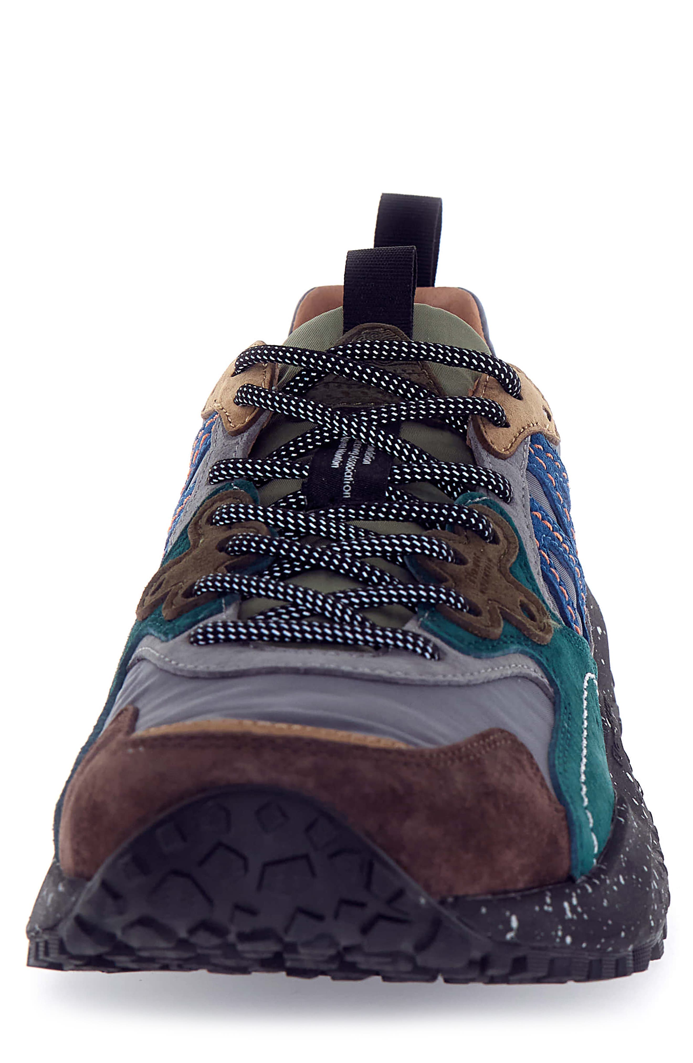 Flower MOUNTAIN Solin Uni Sneaker, Alternate, color, Dark Grey/ Green