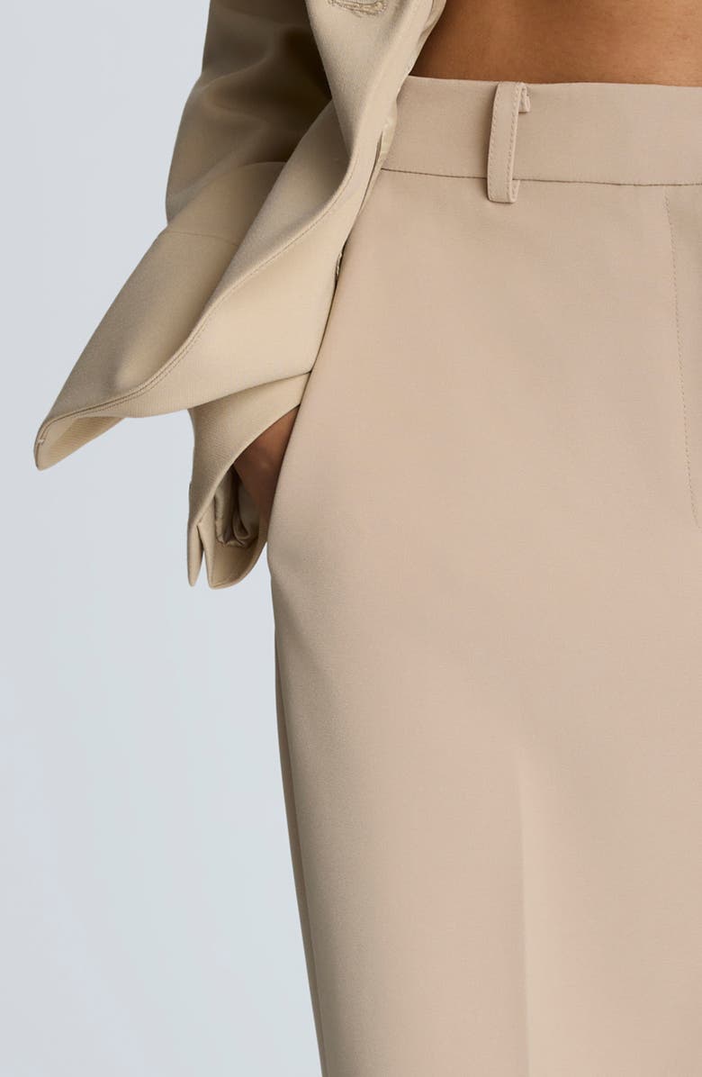 Kenneth Cole High Waist Wide Leg Pants, Alternate, color, Butternut