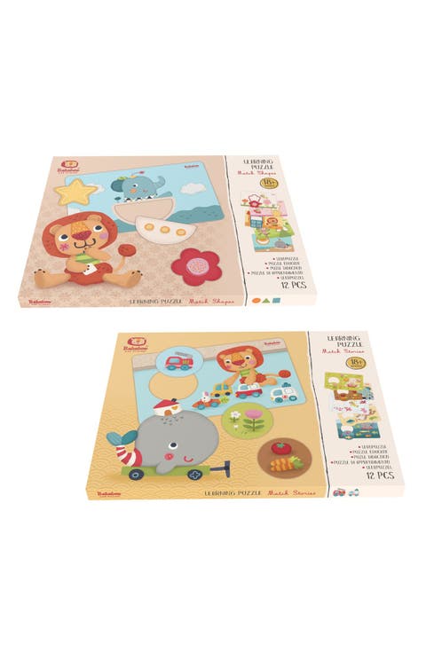 Match Shapes & Stories Learning Puzzle Set