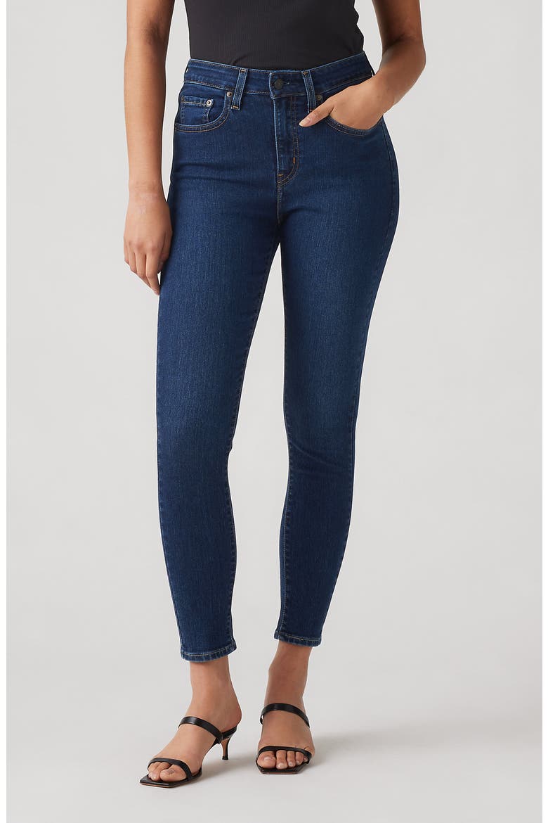 721 High Waist Ankle Skinny Jeans, Alternate, color, ETERNAL INDIGO DRK B