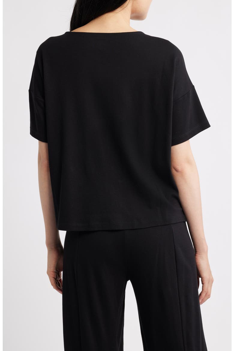 Boxy Organic Cotton T-Shirt, Alternate, color, BLACK