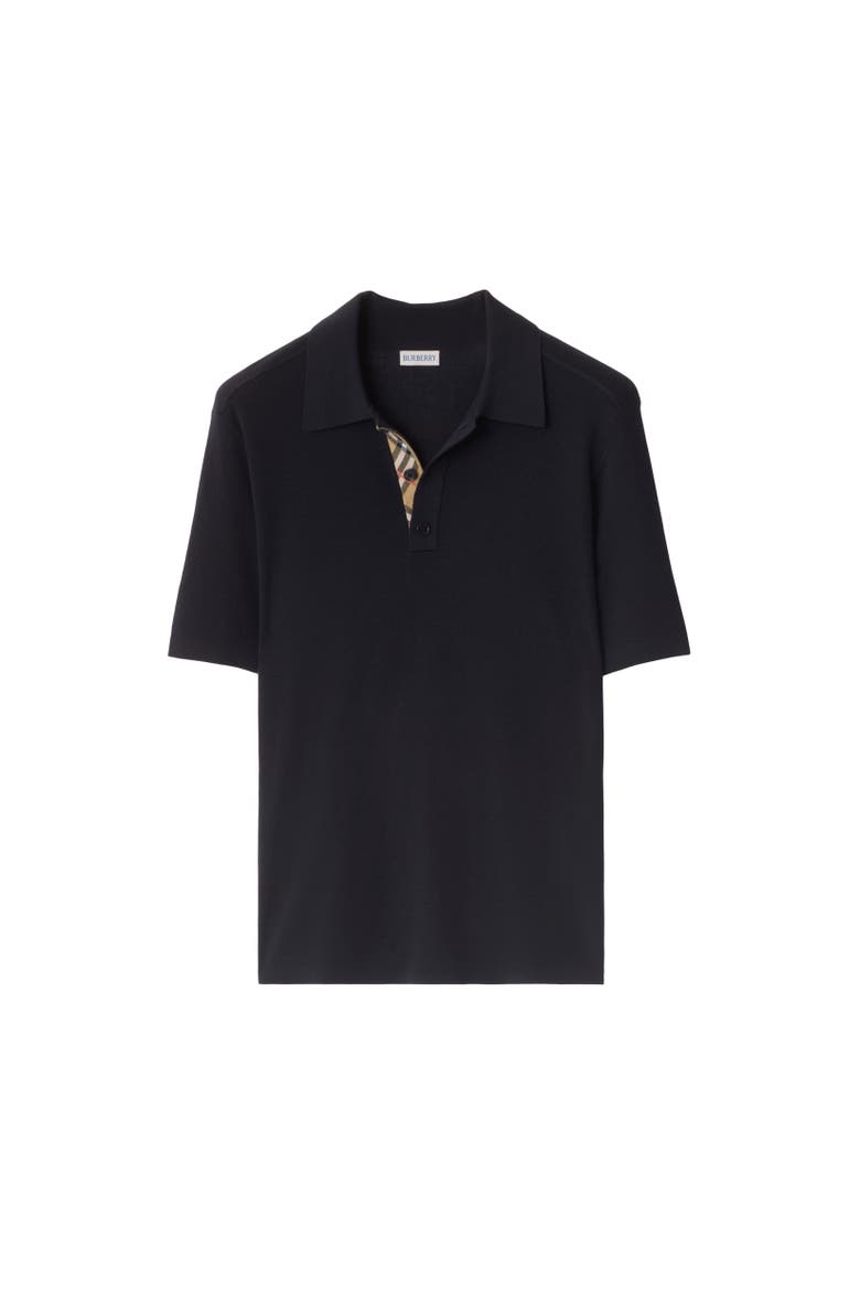 Wool Polo Shirt, Alternate, color, Navy
