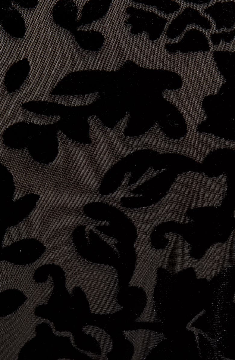 Halogen<sup>®</sup> Flocked Peplum Top, Alternate, color,