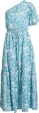 Chelsea28 One Shoulder Floral Print Maxi Dress