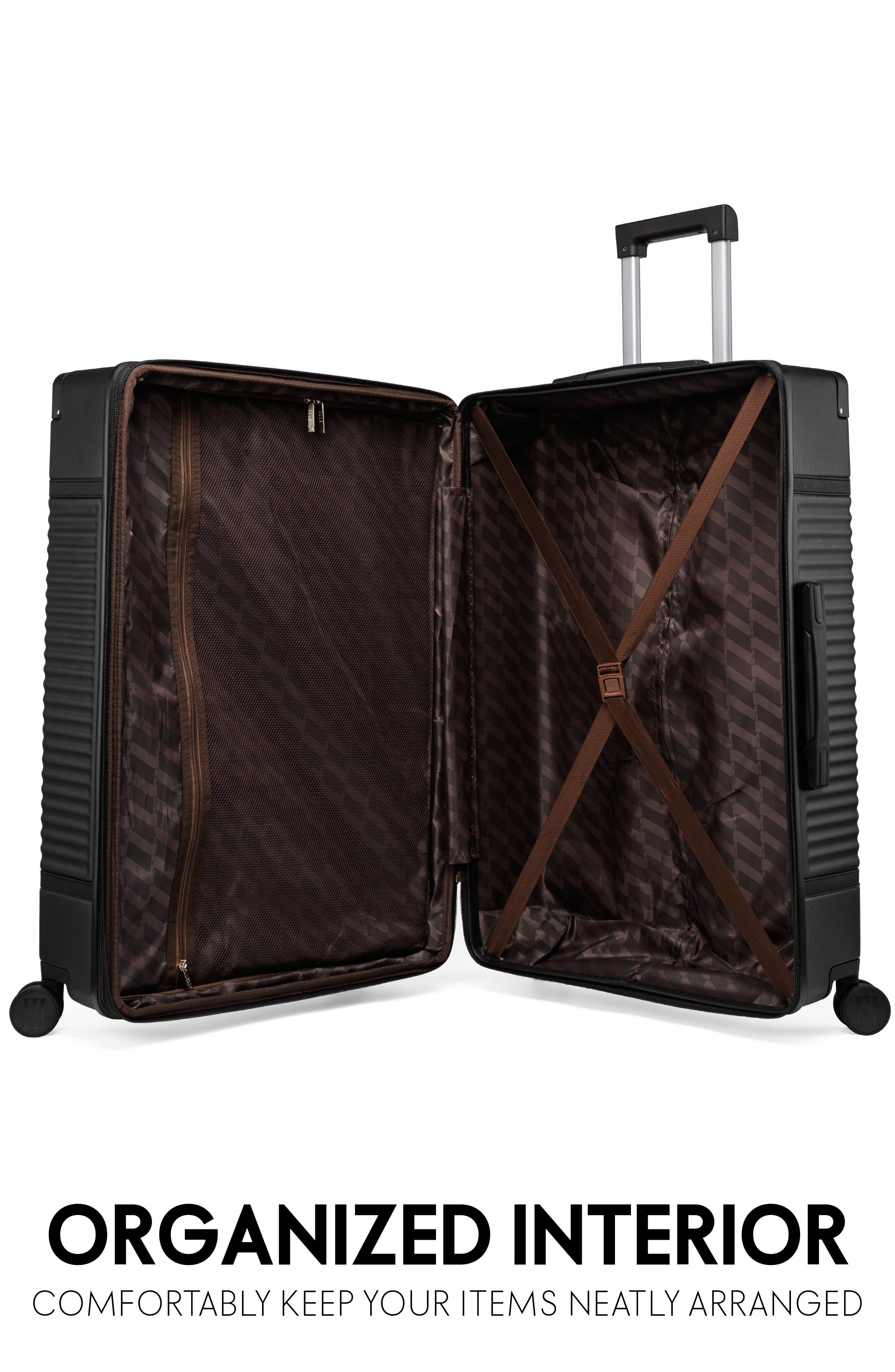 ELLE Belleville 3 Piece Expandable Retro Spinner Luggage Set, Alternate, color, 